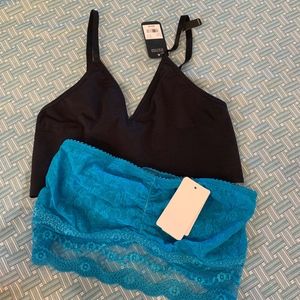NWT Two Bralettes, Size M